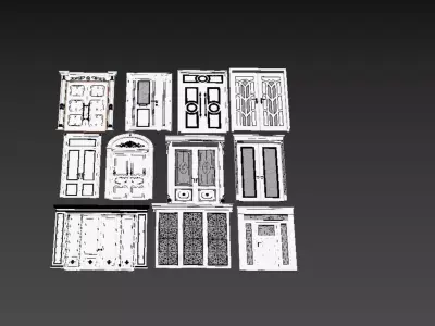 European style door design Texture