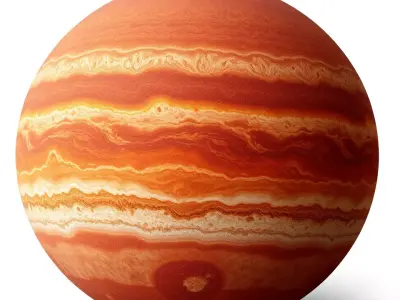 HQ PBR Textures Set Planetary Gas Bands Texture