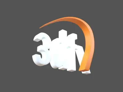 3dfx Logo v1 002 Free low-poly 3D model