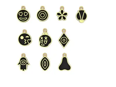 Jewelry microphone with lines 3D print model