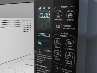 Microwave Brastemp Maxi 23L Maxi Flat with Grill 3D model