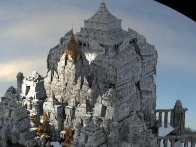 Celtic Great Tower Kit bash  3D model