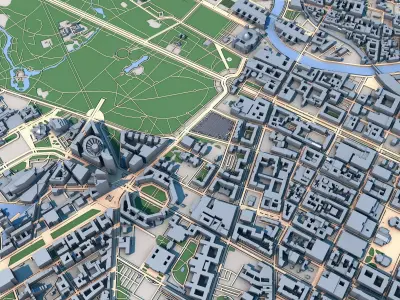 Berlin City Germany 3D model