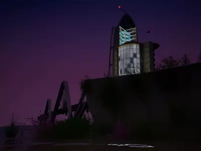 Photorealistic Skyscraper Scene 3D model