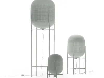 Replica Oda lamp collection - Floor and table lamps 3D model