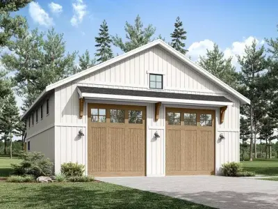 Modern Single Story Residence 3D model