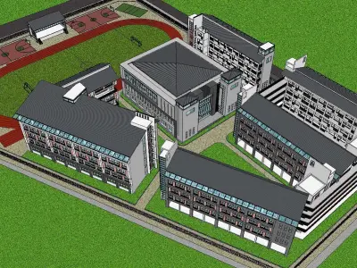 Region-City-School 01 3D model