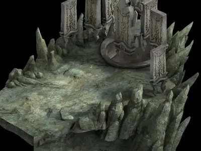 Magic Palace - Mountain 02 3D model