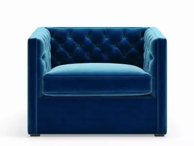 Mercer Tufted Club Chair 3D model purchase