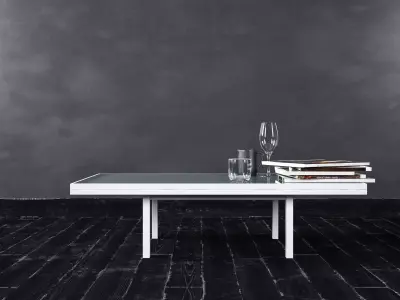 Table - Living Room Furniture 02 Low-poly 3D model