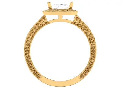   Women Ring  3dm STL OBJ FBX Details 3D print model