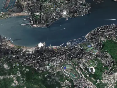 China Hong Kong 3D model