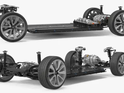 Tesla Model 3 EV Platform with Battery Pack 