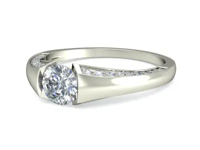 Women Ring  Render 3dm STL OBJ FBX Details 3D print model 341