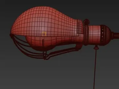 Steampunk Extension Pole Floor 2 3D model