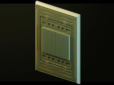 Sci-Fi Wall Panels- Printable Miniature Set 3D print model