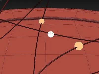 Decorative LED lights Nordic modern wood table lamp bedroom 3D model