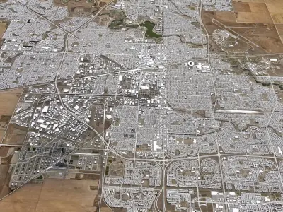 Cityscape Regina Brazil  3D model