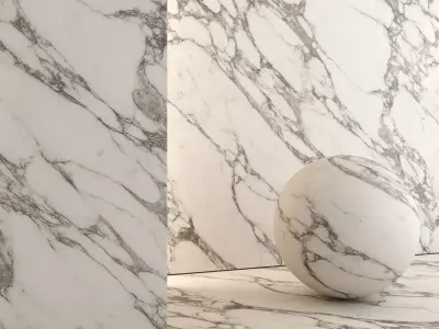 Marble Material and Porcelain Stoneware Tiles - Set 07 Texture