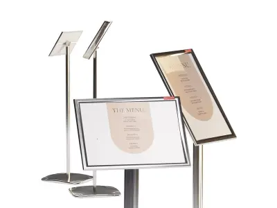 Floor information stand A4 BRAUBERG Extra 3D model