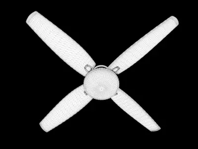 Ceiling Fan With Light Free 3D model