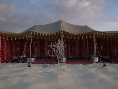 Bedouin Tent 3D model