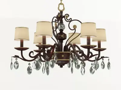 Masiero 9025 6 chandelier 3D model
