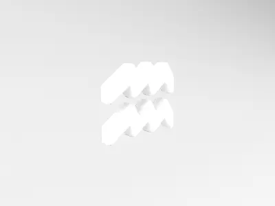 Aquarius v2 002 Low-poly 3D model