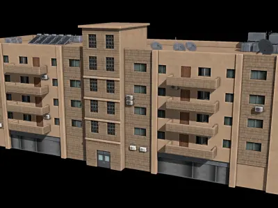 middle east buildings 5 3D model