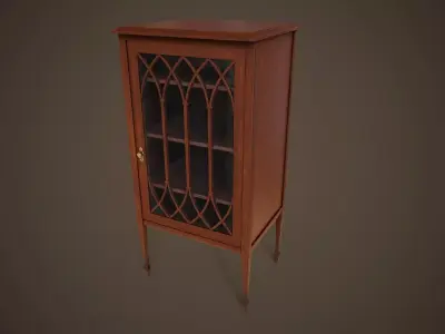 Small vintage cabinet Low-poly 3D model