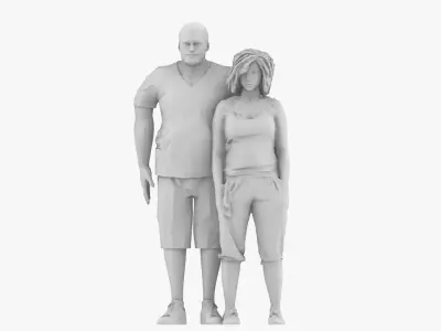 Couple 3D print model