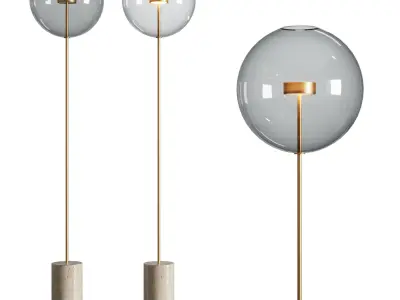 Soffio Floor Lamp by Giopato Coombes Low-poly 3D model