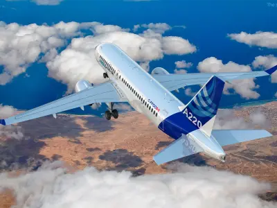  Airbus A220 300 Detailed Cabin 