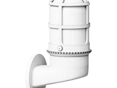 lucide dudley wandlamp buiten 1xe27 ip44 z 3D model