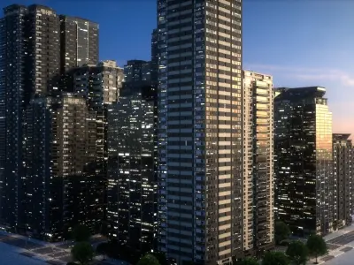 City Block Type B35 3D model