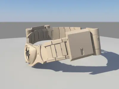 Batman Belt 3D model