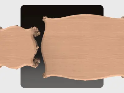 Carved tea table for CNC 03 3D model