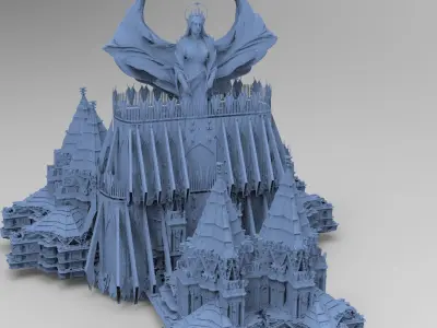 Angelic Cathedral High Rise Mass structure 7 3D model