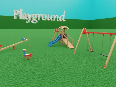 Outdoor Playgroud 3D model