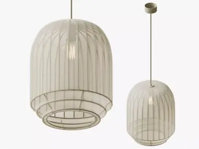 Pendant light off white northern 3D model