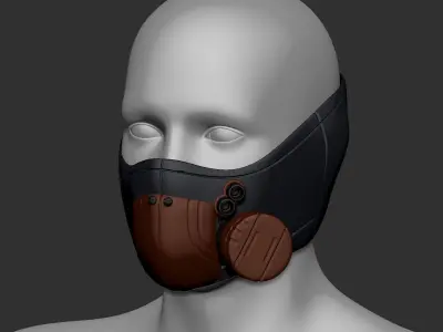 gas mask helmet high poly sculpt 3d printable 3D model purchase