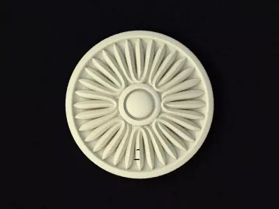rosette circular medallion 3D model purchase
