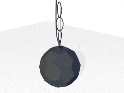 Light Single Geometric Pendant 3D model