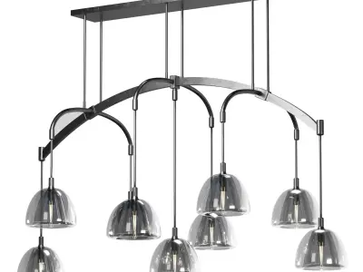 Vintage crystal luster 3D model