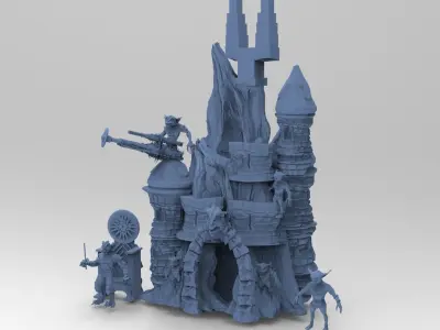 Blackstar Winter fortress 3D model