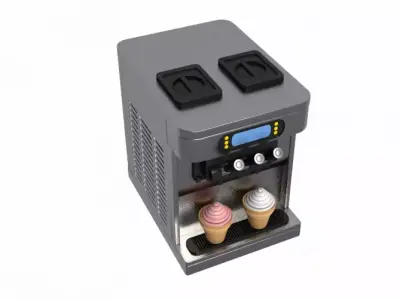 Ice Cream Carts Collection 3D model