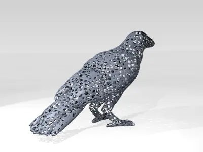 Crow Voronoi 3D model