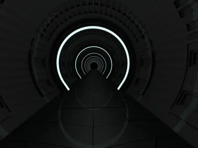 Dark Tunnel 3D model