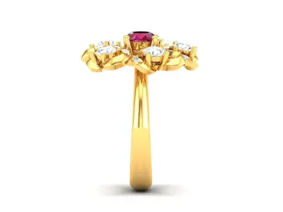 Women Engagement Wedding Ring 3D print model order