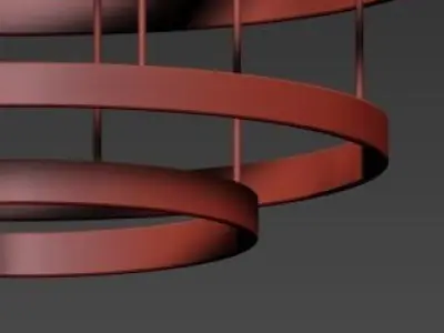 Dimore Studio Chandelier of layered bands 3D model